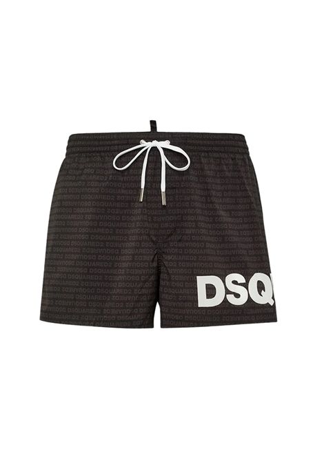 Costume Dsquared2  Swimwear uomo D7B5C5950010 nero logo all over DSQUARED2 SWIMWEAR | Costumi | D7B5C5950010